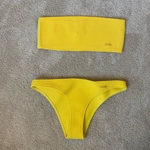 Yellow Triangl bikini